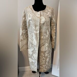 NWT Indikka Embroidered Cardigan/Coat Size Medium